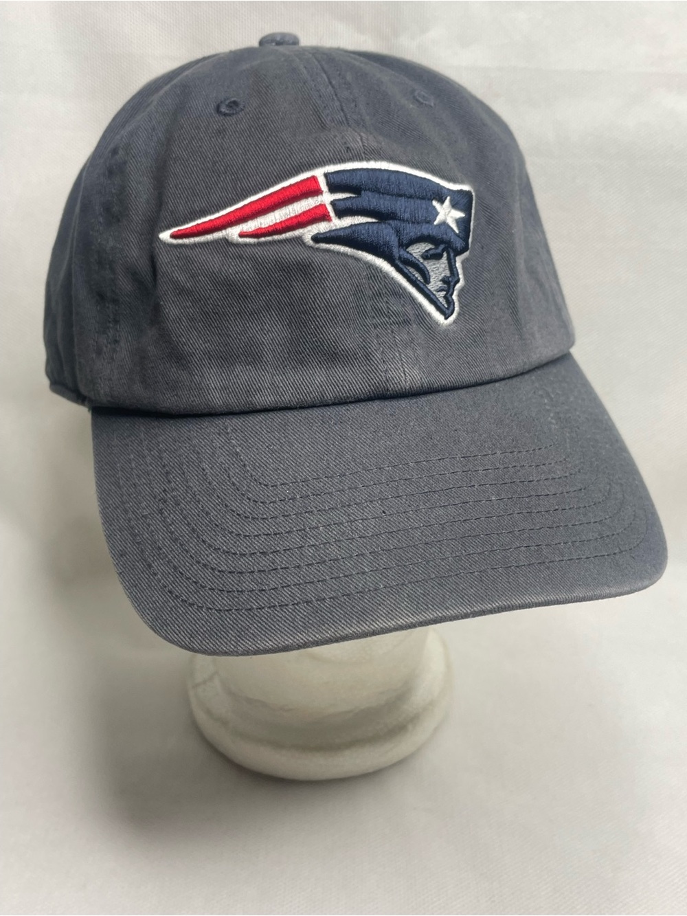 New England Patriots NFL Clean Up Cap Navy Blue Gray `47 Brand Adjustable Hat